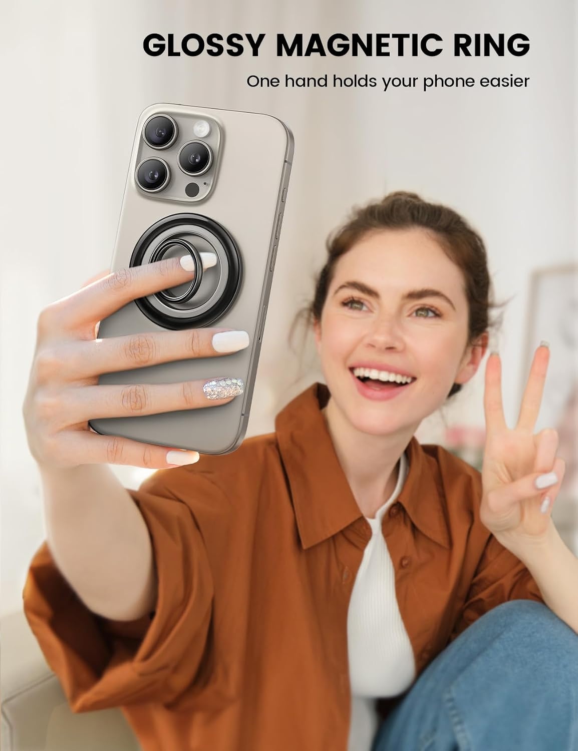 image:imageLamicall Magnetic Phone Ring Grip for MagSafe Waterproof Phone Pouch Case