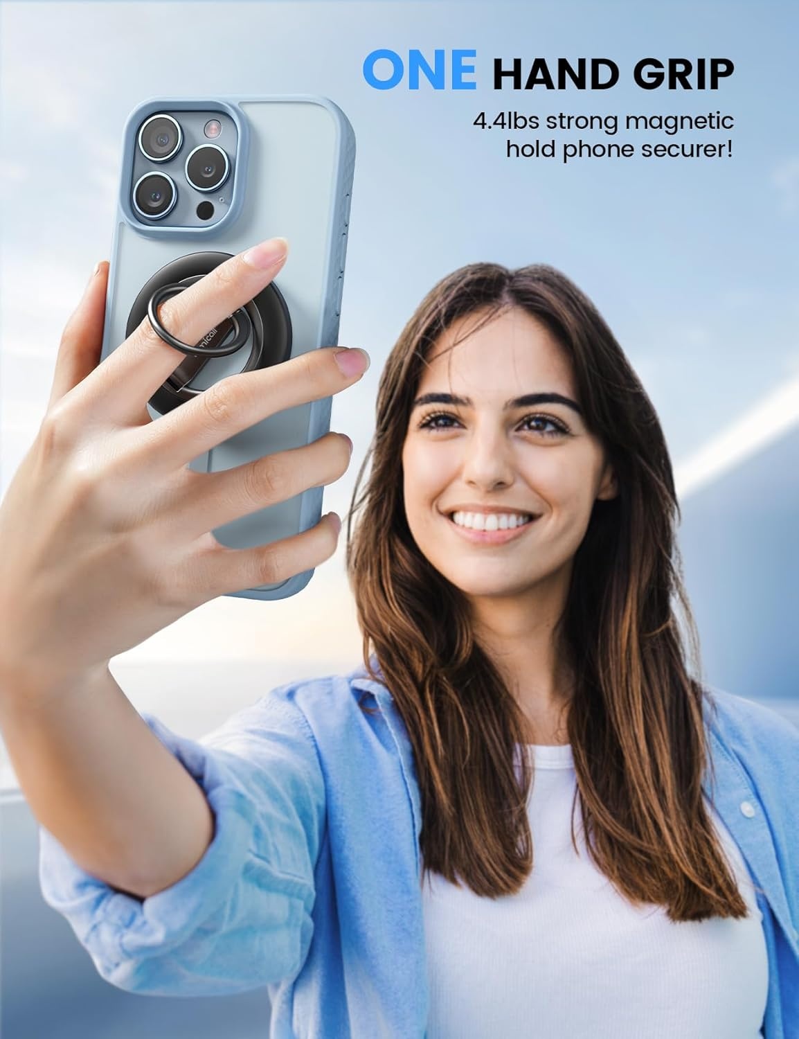 image:imageLamicall Magnetic Phone Ring Kickstand amp Waterproof Phone Pouch