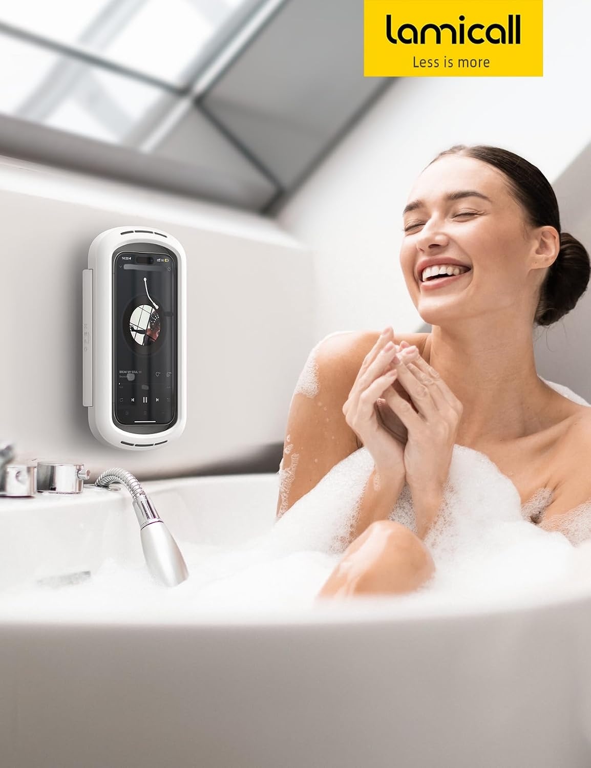 image:imageLamicall Shower Phone Holder Waterproof Phone Pouch