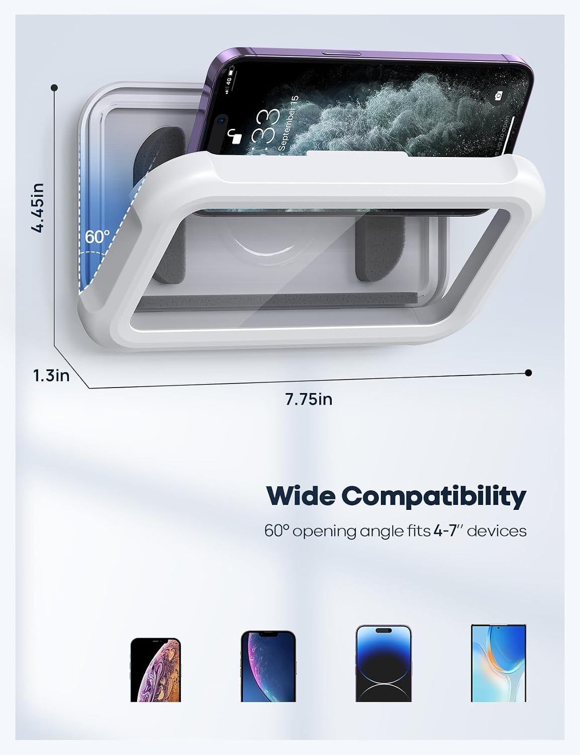 image:imageLamicall Waterproof Phone Pouch Waterproof Shower Phone Holder