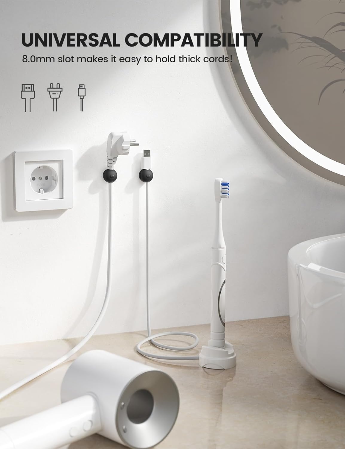 image:imageLamicall Waterproof Phone Pouch Case Silicone Magnetic Cord Organizer