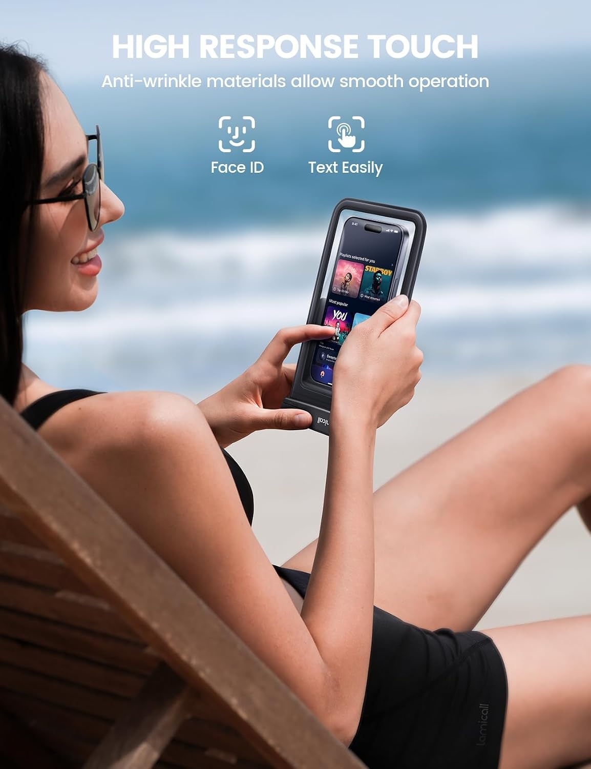 image:imageLamicall Waterproof Phone Pouch Case Bundle 3pack