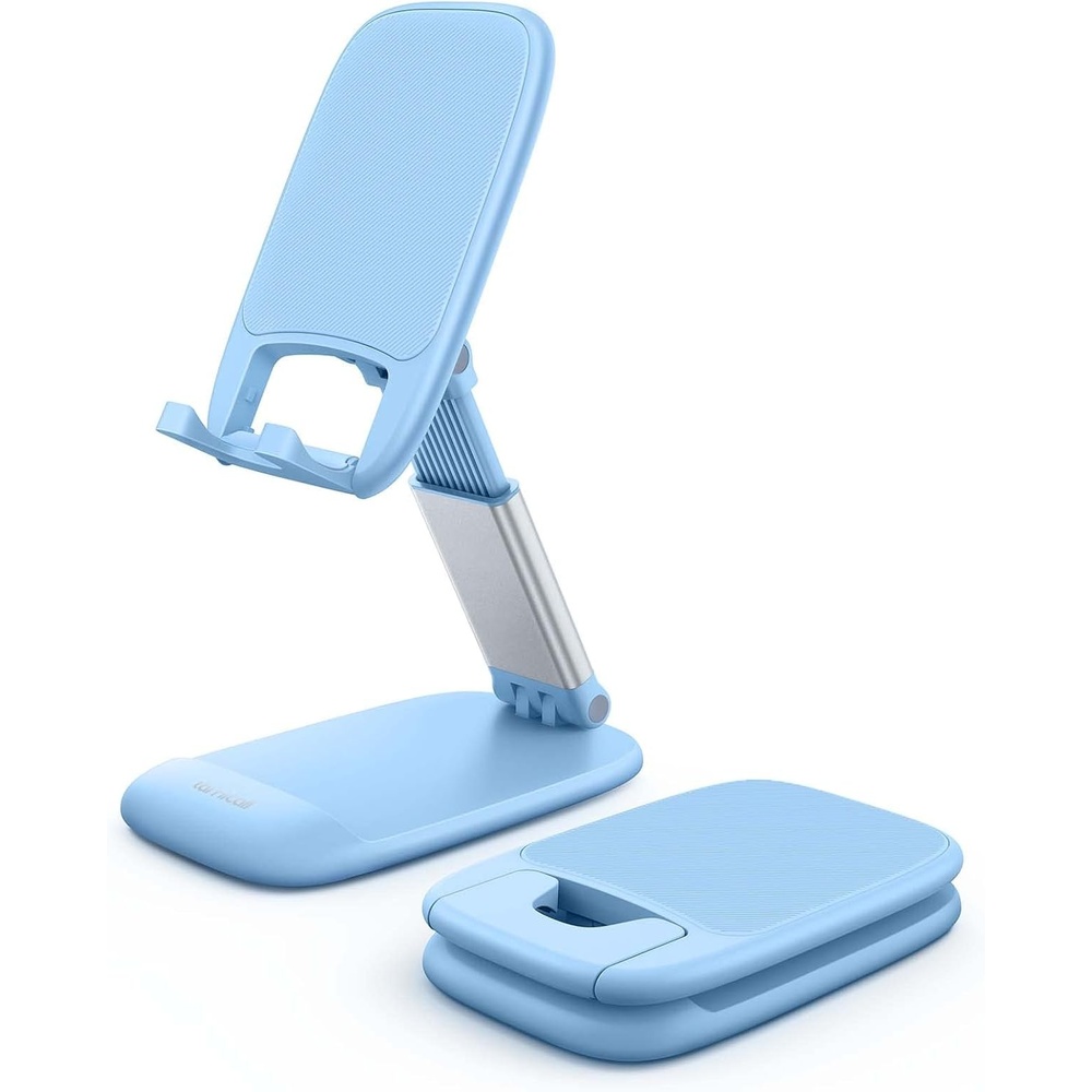image:imageLamicall Cell Phone Stand for Desk Height Angle Adjustable Phone Holder Foldable Portable for iPhone 17 16 15 14 13 12 11 Pro Max Plus Air Galaxy S25 Office Gift Telephone Accessories BlackBlue