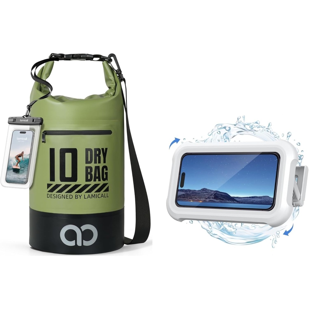 image:imageLamicall Dry Bag Waterproof Backpack amp Shower Phone Holder Waterproof