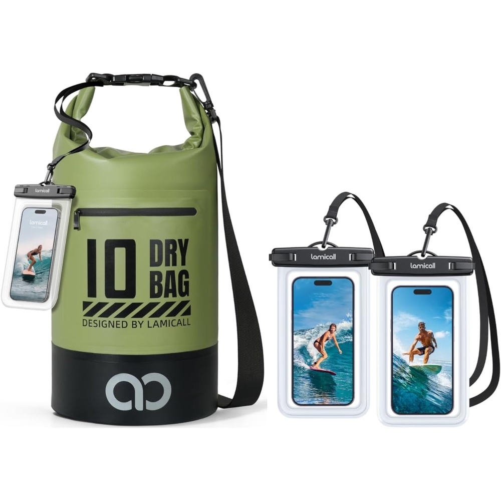 image:imageLamicall Dry Bag Waterproof Backpack amp Waterproof Phone Pouch Case