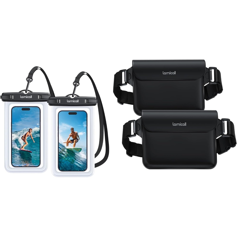 image:imageLamicall Easy Handling Waterproof Fanny Pack amp Waterproof Phone Pouch Case