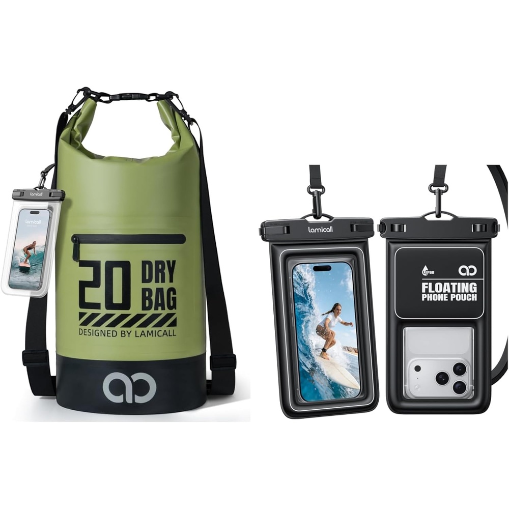 image:imageLamicall Floating Waterproof Phone Pouch amp 500D Dry Bag
