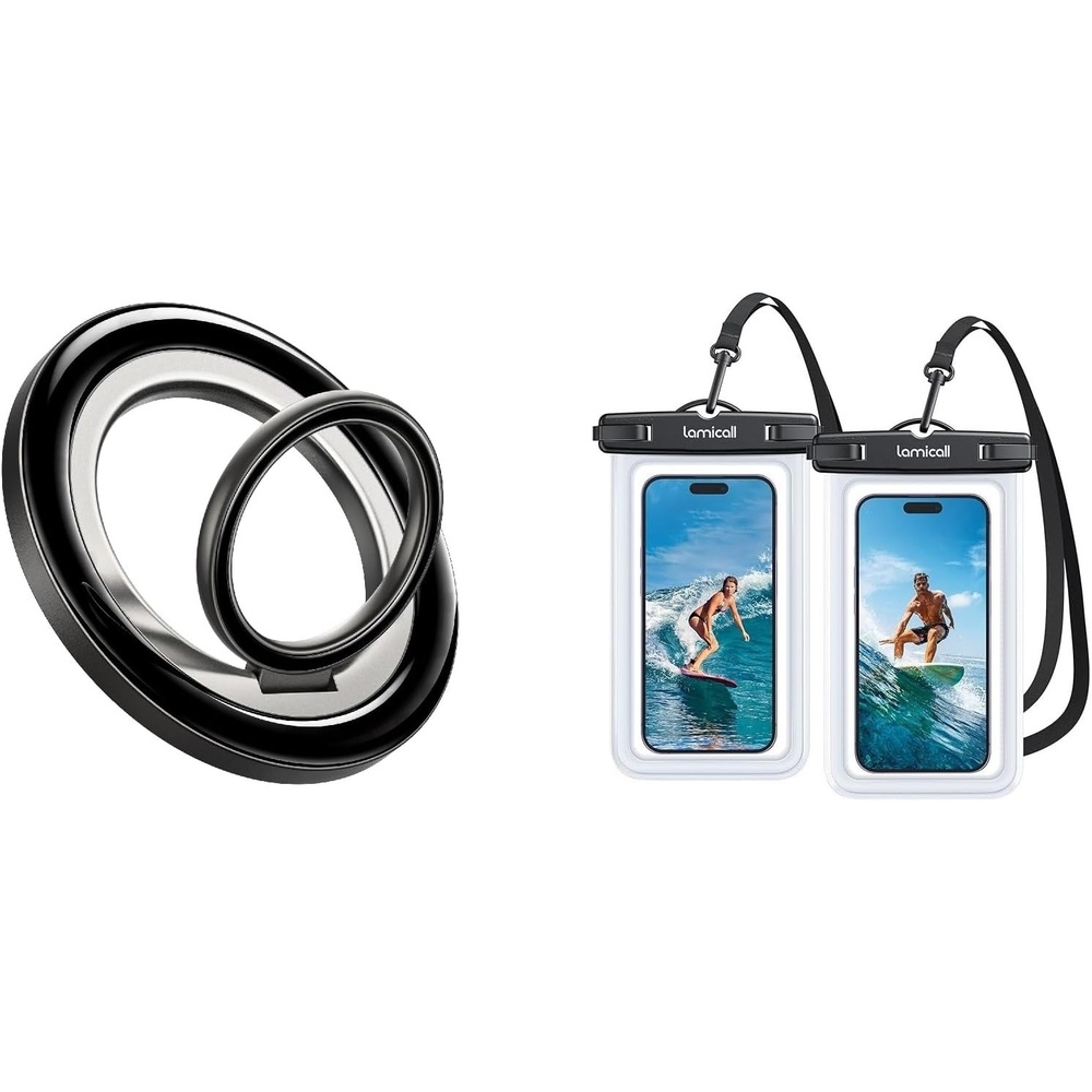 image:imageLamicall Magnetic Phone Ring Grip for MagSafe Waterproof Phone Pouch Case