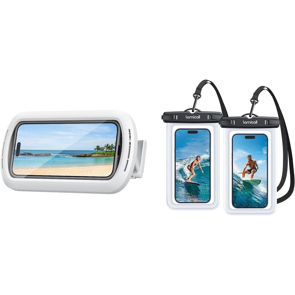 image:imageLamicall Shower Phone Holder  Waterproof Phone Pouch