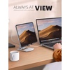 Lamicall Adjustable Tablet Stand Holder – Foldable Phone Dock, 360°Rotating Desktop Tablet Mount Gifts, for 4.7-13″ Tablets, iPad Pro 11, 12.9 Air Mini, Tabs, Kindle, iPhone Air 17 Pro Max, Silver(Silver)