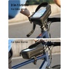 Lamicall Bike Frame Bag Waterproof – [1s Release] Bike Phone Mount Holder | 2 in1 Bicycle Top Tube Bag, Cycling Pouch with Rain Cover, Bikes Accessories Gifts for Phones Under 7″(Medium)