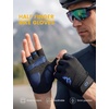 Lamicall Bike Gloves for Men Women – [Anti-Slip Shock-Absorbing Pad] Workout Gloves, Breathable Materials, Cycling Gloves for Bicycle, Gym, Motorcycle, Hiking, Indoor & Outdoor Sports(Blue)