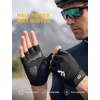 Lamicall Bike Gloves for Men Women – [Anti-Slip Shock-Absorbing Pad] Workout Gloves, Breathable Materials, Cycling Gloves for Bicycle, Gym, Motorcycle, Hiking, Indoor & Outdoor Sports(Black)