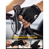 Lamicall Bike Gloves for Men Women – [Anti-Slip Shock-Absorbing Pad] Workout Gloves, Breathable Materials, Cycling Gloves for Bicycle, Gym, Motorcycle, Hiking, Indoor & Outdoor Sports(Black)