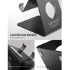 Lamicall Clear Acrylic Cell Phone Stand, Office Desk Decor Accessories | Office Cubicle Decor, Accessories & Workspace Organizers for Women, Teacher Desk Essentials, Cute Work From Home Supplies(Black)