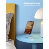 Lamicall Clear Acrylic Cell Phone Stand, Office Desk Decor Accessories | Office Cubicle Decor, Accessories & Workspace Organizers for Women, Teacher Desk Essentials, Cute Work From Home Supplies(clear)