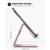 Lamicall Clear Acrylic Cell Phone Stand, Office Desk Decor Accessories | Office Cubicle Decor, Accessories & Workspace Organizers for Women, Teacher Desk Essentials, Cute Work From Home Supplies(g-rose gold)