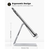 Lamicall Clear Acrylic Cell Phone Stand, Office Desk Decor Accessories | Office Cubicle Decor, Accessories & Workspace Organizers for Women, Teacher Desk Essentials, Cute Work From Home Supplies(Sliver)