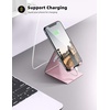Lamicall Clear Acrylic Cell Phone Stand, Office Desk Decor Accessories | Office Cubicle Decor, Accessories & Workspace Organizers for Women, Teacher Desk Essentials, Cute Work From Home Supplies(g-rose gold)