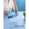 Lamicall Clear Acrylic Cell Phone Stand, Office Desk Decor Accessories | Office Cubicle Decor, Accessories & Workspace Organizers for Women, Teacher Desk Essentials, Cute Work From Home Supplies(clear)