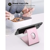 Lamicall Clear Acrylic Cell Phone Stand, Office Desk Decor Accessories | Office Cubicle Decor, Accessories & Workspace Organizers for Women, Teacher Desk Essentials, Cute Work From Home Supplies(g-rose gold)