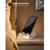 Lamicall Clear Acrylic Cell Phone Stand, Office Desk Decor Accessories | Office Cubicle Decor, Accessories & Workspace Organizers for Women, Teacher Desk Essentials, Cute Work From Home Supplies(Sliver)