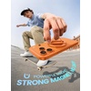 Lamicall Cosmic Orange Silicone Finger Loop Magnetic Phone Grip for MagSafe | Durable Zinc Alloy Stand Kickstand, Magnet Cell Phone Ring Holder for iPhone 17 Pro Max, All Phones, Mag Safe Accessories(Cosmic Orange – Zinc Alloy – Silicone Grip)