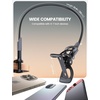 Lamicall Gooseneck Bed Phone Holder 33.4″ Full Adjustable Flexible Arm | Fast Install, Full Adjustable, Stable Flexible Long Arm, Bedside Multipurpose Holder for 4-7″ Phone, iPhone 17 Pro Max Air(Black)