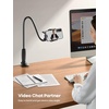 Lamicall Gooseneck Phone Holder for Bed, Stable Flexible Arm Stand for Desk | Upgraded Al-Mg Alloy Core, Secure Clamp Base, 33.4″ Long Arm, Hands-Free Viewing, Bedside & Desk Use, Fits 4-7″ Phones, Black(black)