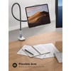 Lamicall Gooseneck Tablet Holder, Tablet Stand : Flexible Arm Clip Tablet Mount Gifts, Compatible with iPad mini Pro Air, Kindle, Switch, Galaxy Tabs, More 4.7-10.5″ Devices – Gray(Black)