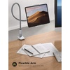 Lamicall Gooseneck Tablet Holder, Tablet Stand : Flexible Arm Clip Tablet Mount Gifts, Compatible with iPad mini Pro Air, Kindle, Switch, Galaxy Tabs, More 4.7-10.5″ Devices – Gray(Gray)