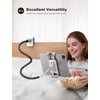 Lamicall Gooseneck Tablet Holder, Tablet Stand : Flexible Arm Clip Tablet Mount Gifts, Compatible with iPad mini Pro Air, Kindle, Switch, Galaxy Tabs, More 4.7-10.5″ Devices – Gray(Black)