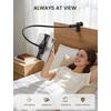 Lamicall Gooseneck Tablet Holder for Bed, Unique Tapered Flexible Arm | Fully Adjustable, iPad Kindle Holder Stand for Reading in Bed, Tablet Mount for 4.7-13″ iPad Pro Mini Air, Kindle, Switch(Black)
