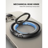 Lamicall Magnetic Phone Ring for MagSafe, Super Magnet Glitter Silver Grip | 360° Rotating Durable Gear Hinge, Stylish Ring Stand for iPhone 17 16 15 Pro Max Air, Mag Safe Decor Accessories for Mother(Midnight Black)