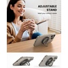 Lamicall Magnetic Phone Ring for MagSafe, Super Magnet Glitter Silver Grip | 360° Rotating Durable Gear Hinge, Stylish Ring Stand for iPhone 17 16 15 Pro Max Air, Mag Safe Decor Accessories for Mother(Crystal Black)