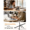 Lamicall Portable Laptop Stand for Desk & Travel 0.47in Ultra-Slim 10-15.6″ | Foldable Aluminum Laptop Riser, Adjustable Computer Holder for Office Library Cafe fit MacBook Neo Air HP Dell Lenovo – Black(Black)