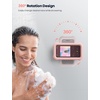 Lamicall Shower Phone Holder Waterproof – 480° Rotatable Wall Mount Case | Retractable Adjustable, Bathroom iPhone Stand Holder, Fog Resistant Bath Shower Accessories for Dorm Room, 4″-7″ Phones(Pink)