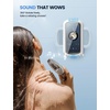 Lamicall Shower Phone Holder with Speaker Holes, IPX6 Waterpoof Case Stand | Bigger Size, Clear Sound, 480° Rotation, Bathroom Wall Mount Accessories for iPhone 17 Pro Max, S26 Ultra, 4″-7″ Phones(Snow White)
