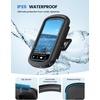 Lamicall Shower Phone Holder with Speaker Holes, IPX6 Waterpoof Case Stand | Bigger Size, Clear Sound, 480° Rotation, Bathroom Wall Mount Accessories for iPhone 17 Pro Max, S26 Ultra, 4″-7″ Phones(Classic Black)