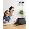 Lamicall Tablet Pillow Holder Stand – Tablet Pillow Soft Pad for Lap | Tablet Holder for Bed and Desk with Pocket & 4 Viewing Angles, for iPad Pro Air, Mini, Kindle, iPhone, 4-13″ Devices, Black(Black)