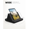 Lamicall Tablet Pillow Holder Stand – Tablet Pillow Soft Pad for Lap | Tablet Holder for Bed and Desk with Pocket & 4 Viewing Angles, for iPad Pro Air, Mini, Kindle, iPhone, 4-13″ Devices, Black(Black)