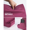 Lamicall Tablet Pillow Holder Stand – Tablet Pillow Soft Pad for Lap | Tablet Holder for Bed and Desk with Pocket & 4 Viewing Angles, for iPad Pro Air, Mini, Kindle, iPhone, 4-13″ Devices, Black(Purple Red)