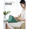 Lamicall Tablet Pillow Holder Stand – Tablet Pillow Soft Pad for Lap | Tablet Holder for Bed and Desk with Pocket & 4 Viewing Angles, for iPad Pro Air, Mini, Kindle, iPhone, 4-13″ Devices, Black(Green)