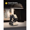 Lamicall Watch Stand for Apple Watch Magnetic Fast Charger | Aluminum Alloy Desk Charging Stand Holder Dock for iWatch SE3 SE2 Ultra 3, Series 11 10 9 8 7 6 5 (49/46/45/44/42/41/40/38mm)(1-Black)