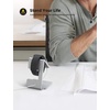 Lamicall Watch Stand for Apple Watch Magnetic Fast Charger | Aluminum Alloy Desk Charging Stand Holder Dock for iWatch SE3 SE2 Ultra 3, Series 11 10 9 8 7 6 5 (49/46/45/44/42/41/40/38mm)(Sliver)