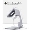 Lamicall Watch Stand for Apple Watch Magnetic Fast Charger | Aluminum Alloy Desk Charging Stand Holder Dock for iWatch SE3 SE2 Ultra 3, Series 11 10 9 8 7 6 5 (49/46/45/44/42/41/40/38mm)(Sliver)
