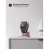 Lamicall Watch Stand for Apple Watch Magnetic Fast Charger | Aluminum Alloy Desk Charging Stand Holder Dock for iWatch SE3 SE2 Ultra 3, Series 11 10 9 8 7 6 5 (49/46/45/44/42/41/40/38mm)(Rose Gold)