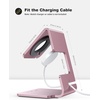 Lamicall Watch Stand for Apple Watch Magnetic Fast Charger | Aluminum Alloy Desk Charging Stand Holder Dock for iWatch SE3 SE2 Ultra 3, Series 11 10 9 8 7 6 5 (49/46/45/44/42/41/40/38mm)(Rose Gold)