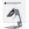 Lamicall Watch Stand for Apple Watch Magnetic Fast Charger | Aluminum Alloy Desk Charging Stand Holder Dock for iWatch SE3 SE2 Ultra 3, Series 11 10 9 8 7 6 5 (49/46/45/44/42/41/40/38mm)(3-Grey)