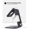 Lamicall Watch Stand for Apple Watch Magnetic Fast Charger | Aluminum Alloy Desk Charging Stand Holder Dock for iWatch SE3 SE2 Ultra 3, Series 11 10 9 8 7 6 5 (49/46/45/44/42/41/40/38mm)(1-Black)